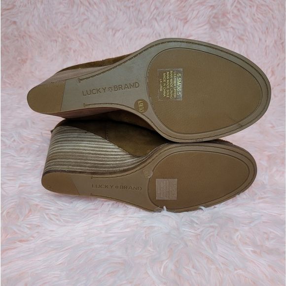 host PICK 🎆 Lucky Brand Urbi Open Toe Booties - Picture 10 of 12